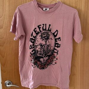 Cotton On Grateful Dead Rose Skull T-shirt Relaxed Boyfriend Fit Size XS